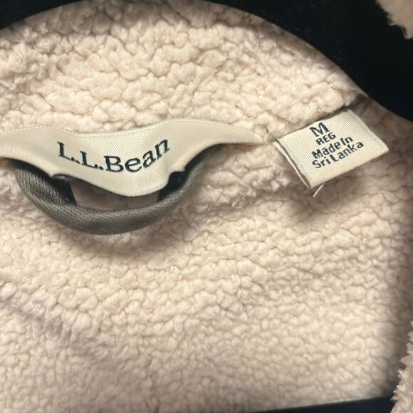 L.L. BEAN Women's Olive Green Utility Sherpa Lined Vest, Size M - Picture 5 of 12